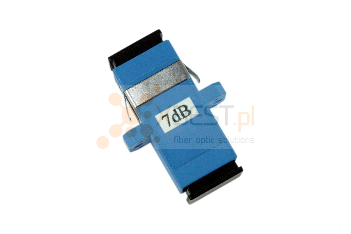 Fibre optic attenuator SC/UPC(F) - SC/UPC(F) 7dB adapter type, 1240-1625nm