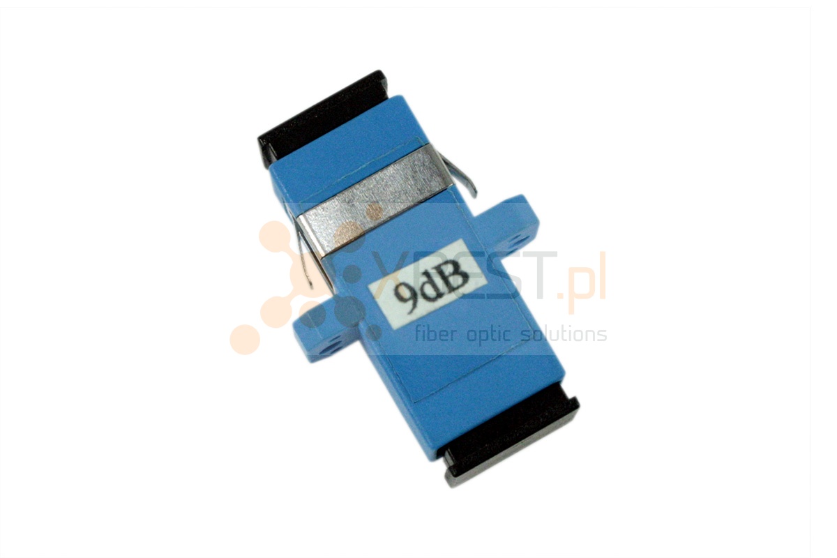 Fibre optic attenuator SC/UPC(F) - SC/UPC(F) 9dB adapter type, 1240-1625nm