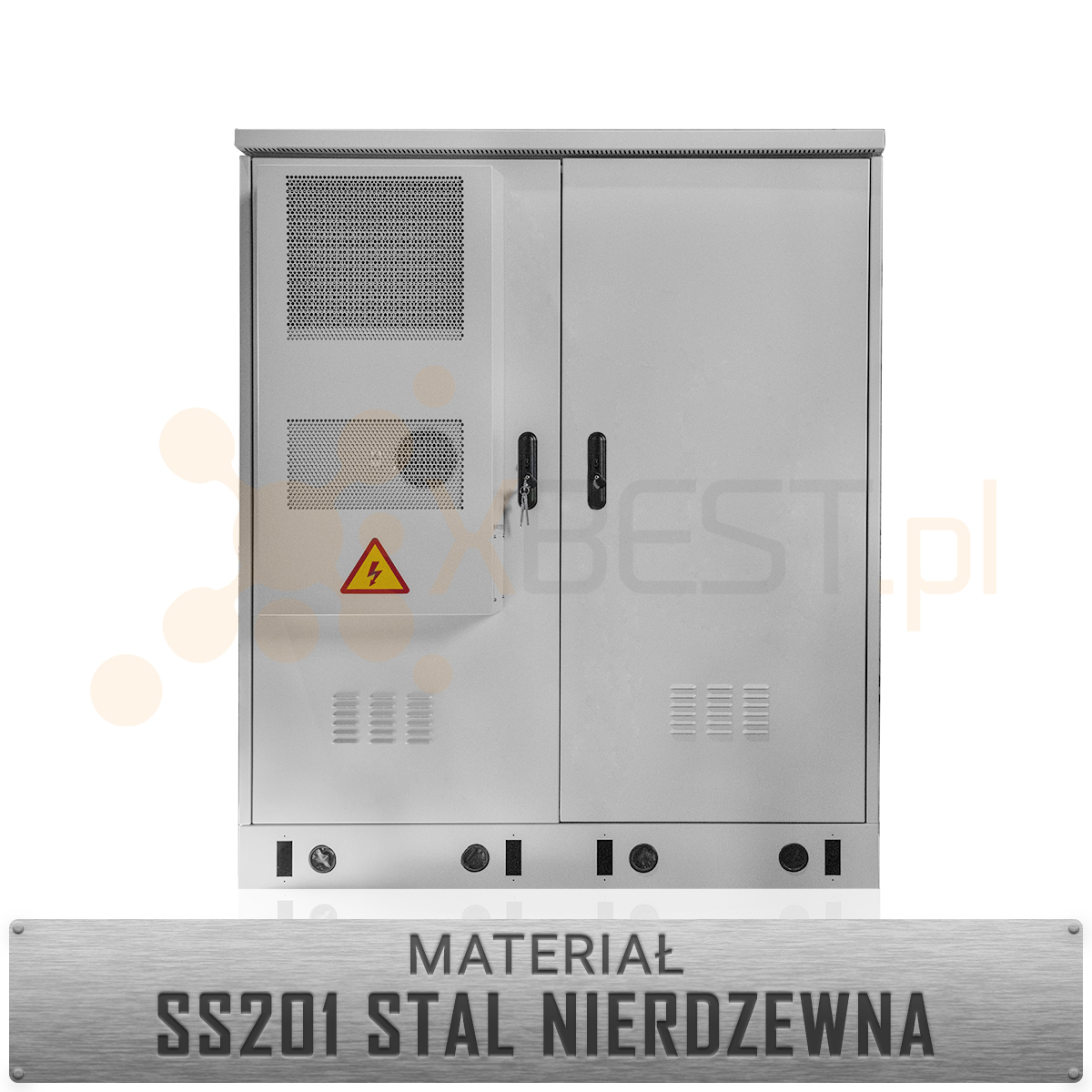 Szafa RACK zewnętrzna Tycon TOC-32U-1700/1400/0820-AC2000W SS201