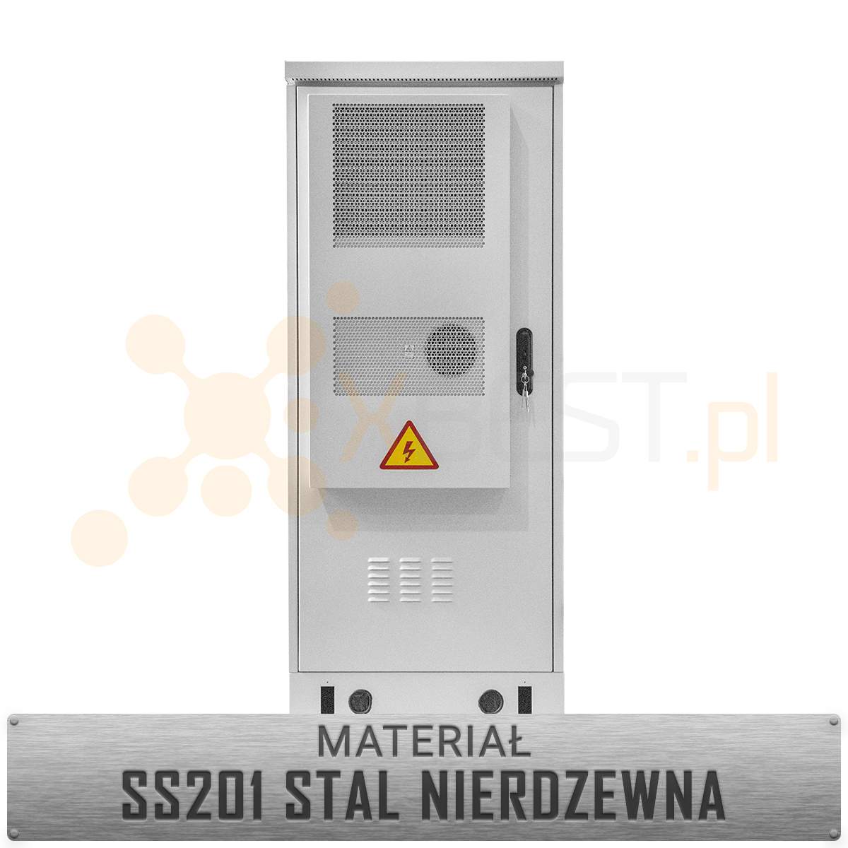 Szafa RACK zewnętrzna Tycon TOC-42U-2180/0700/0820-AC2000W SS201
