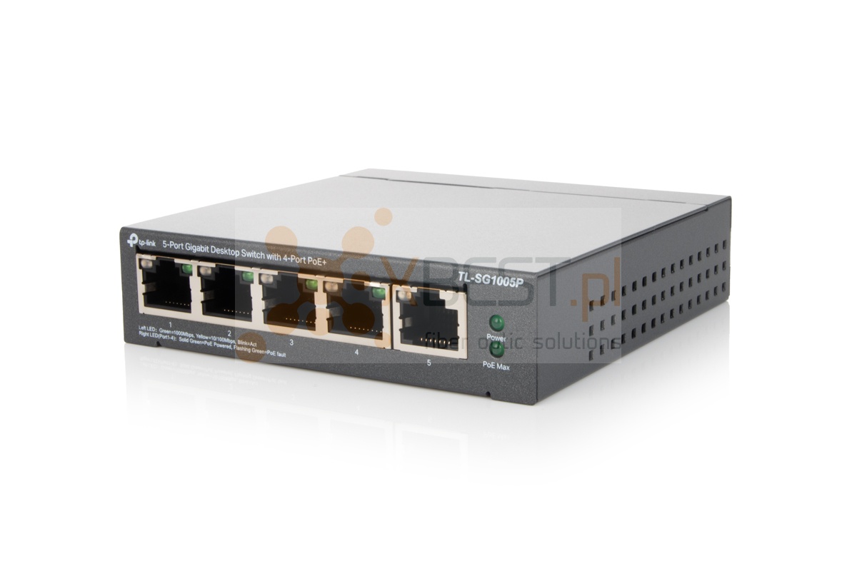 TP-Link TL-SG1005P V4, 5x10/100/1000 (4xPoE+) ports, Ethernet Switch