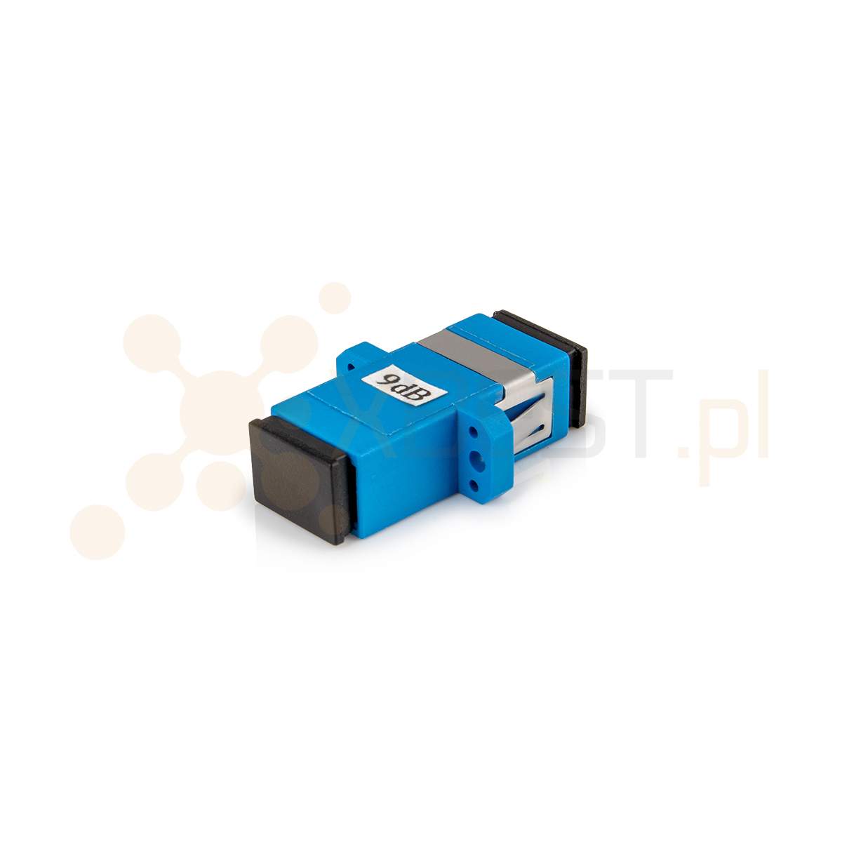 Tłumik światłowodowy SC/UPC(F) - SC/UPC(F) 9dB typu adapterowego, 1240-1625nm