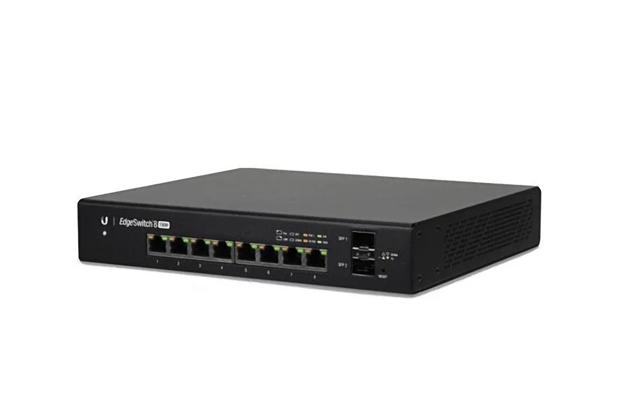 Ubiquiti ES-8-150W Networks EdgeSwitch 8x 10/100/1000 ports, PoE+, 2x SFP