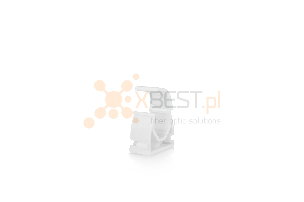 Uchwyt zamykany do rur RL-18, biały