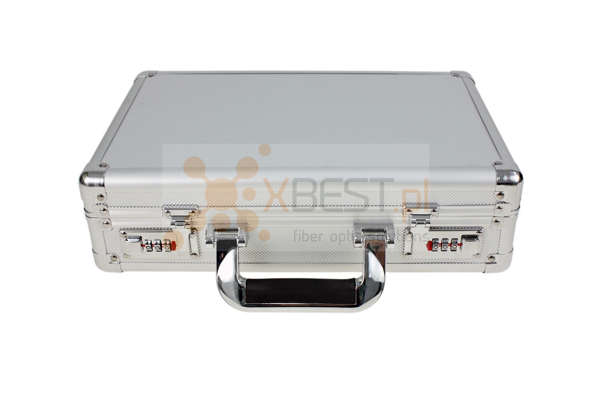 Tool case with combination lock, aluminum, 36.5x27x10cm (4.3cm profile)