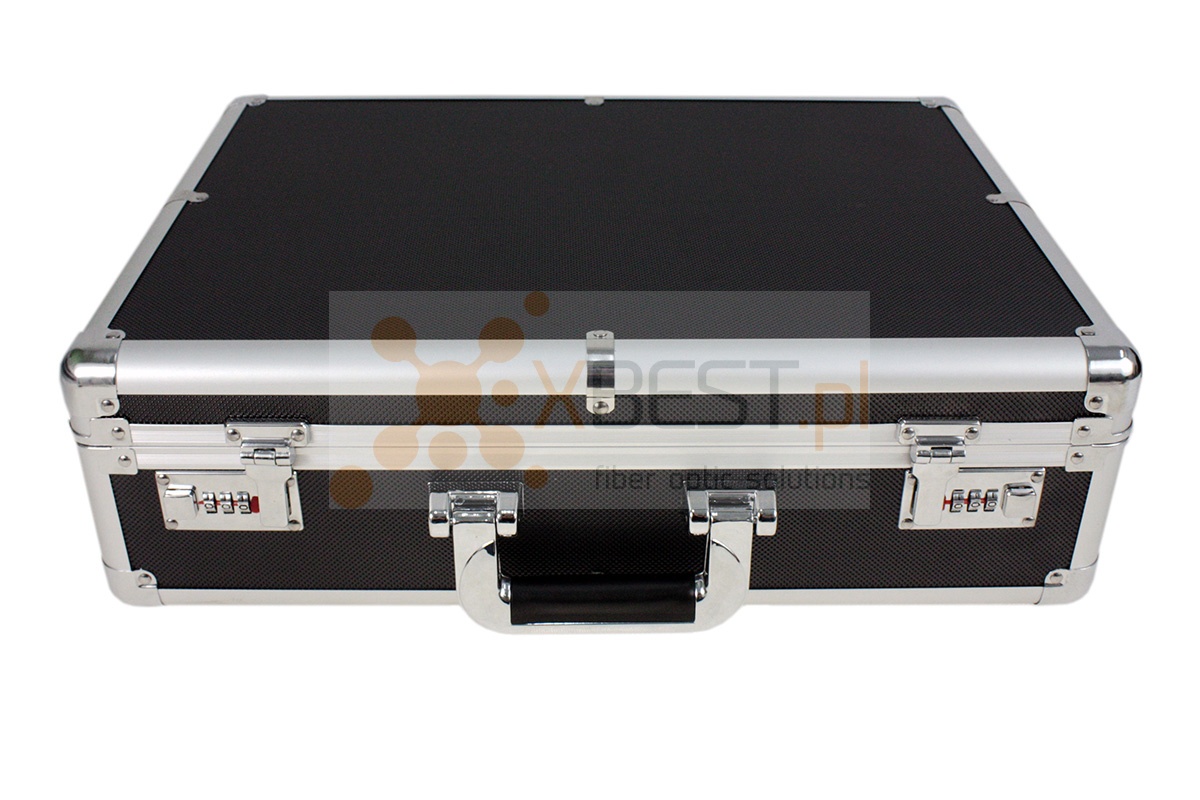 Tool case with combination lock, aluminum, 48.5x39x14.5cm (7.8cm profile)