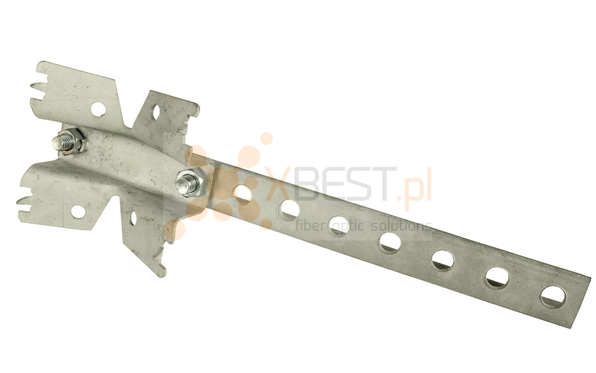 Wspornik poprzeczny PSD/11 z podstawą na słup drewniany (2x 11 otworów)