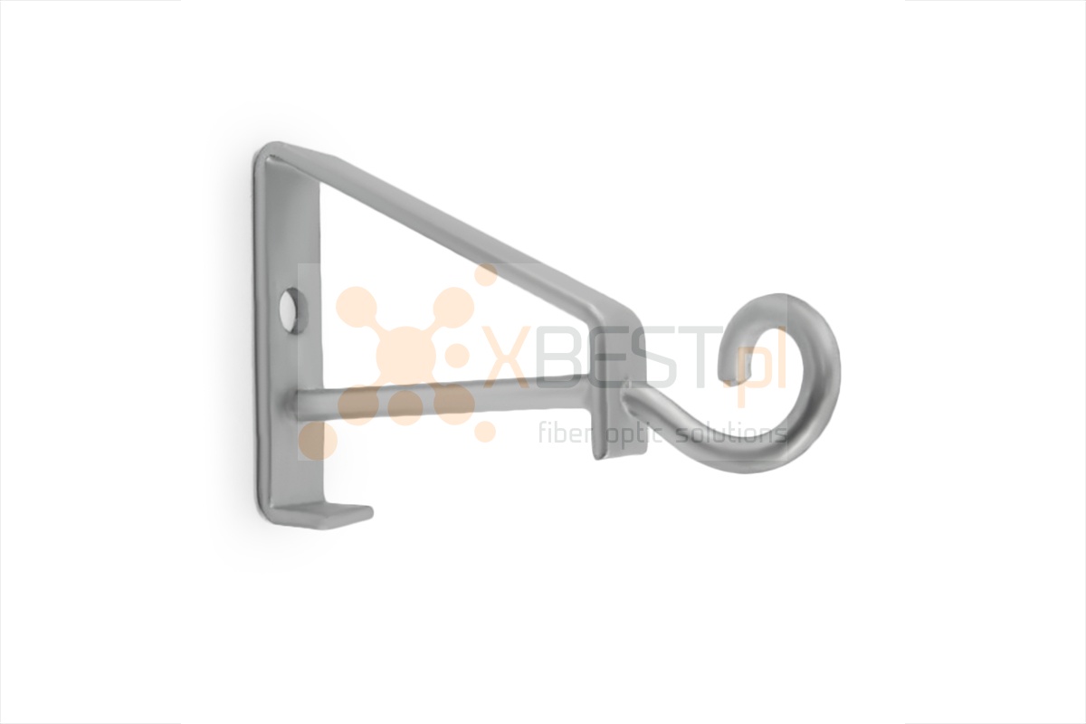 Pole bracket with swing hook