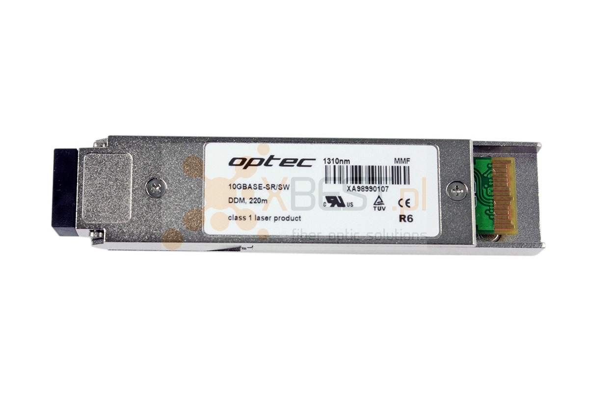 XFP OPTEC, 10G, MM LC, 220m, TX1310, DDM (XFP-10GBASE-LRM)