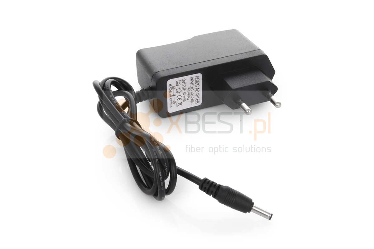 Power supply 5V, 2A, 3.4/1.3mm, EU (Decoders IPTV STB S-Box v.410/530/610)