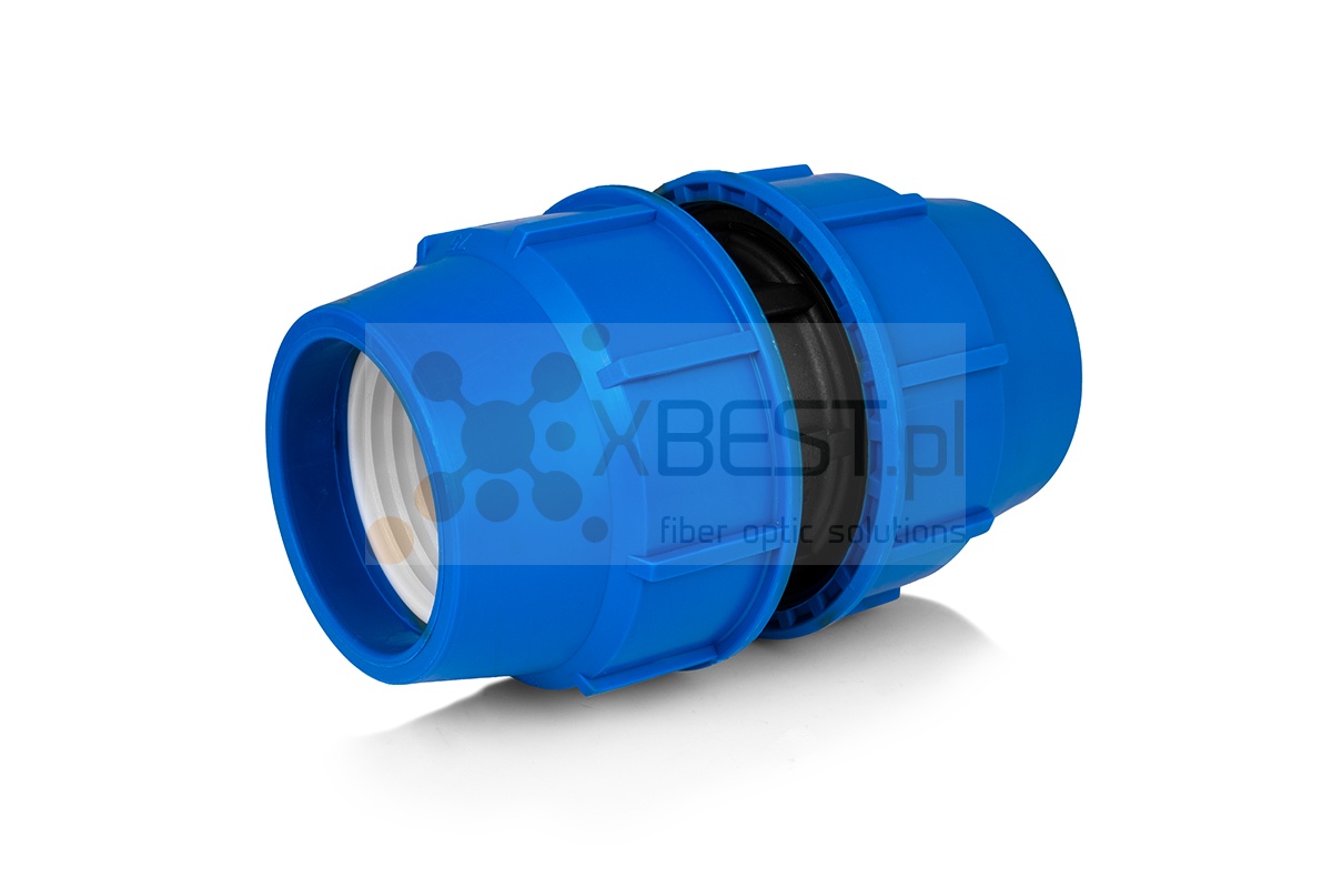 Złącze proste do rur RHDPE fi 75mm, skręcane